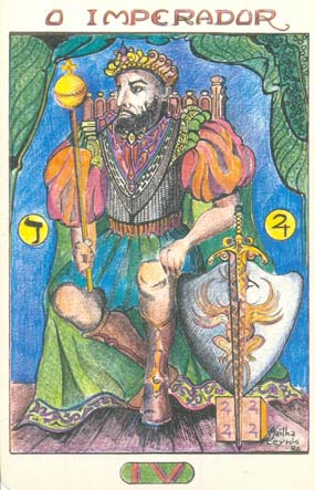 4. O Imperador, no Tarot Namur, desenhado por Martha Leyrs