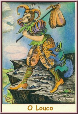 O Louco, no Tarot Namur, desenhado por Martha Leyrs