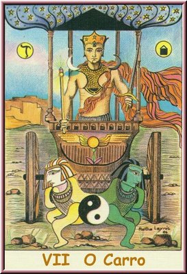 7. O Carro, no Tarot Namur, desenhado por Martha Leyrs