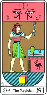 El Mago (O Mago) no Tarot Egipcio da Kier