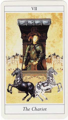 O Carro no Lovers Tarot de Jane Lyle