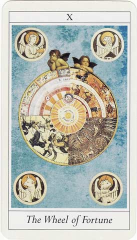 A Roda da Fortuna no Lovers Tarot de Jane Lyle