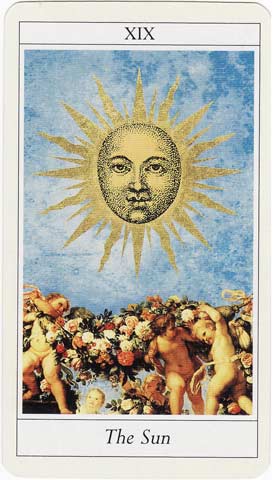O Sol no Lovers Tarot de Jane Lyle