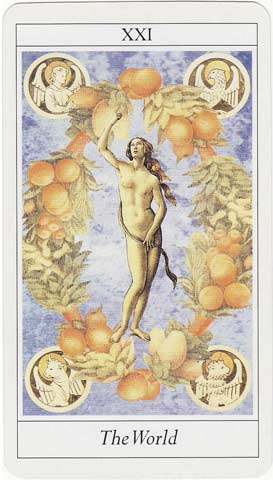 O Mundo no Lovers Tarot de Jane Lyle