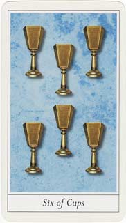 SEis de Copas no Lovers Tarot de Jane Lyle