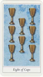 Oito de Copas no Lovers Tarot de Jane Lyle