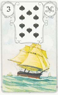 3. Navio no baralho Petit Lenormand