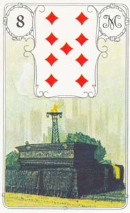 8. Caixão no baralho Petit Lenormand