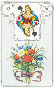 9.Buquê no baralho Petit Lenormand