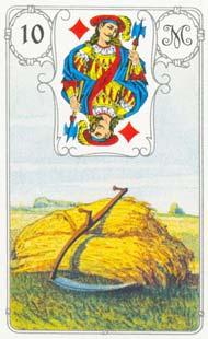 10. foice no baralho Petit Lenormand