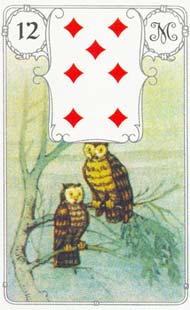 12. Corujas no baralho Petit Lenormand