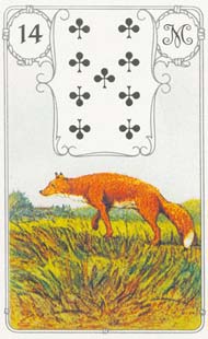 14. Raposa no baralho Petit Lenormand