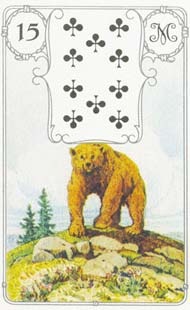 15. Urso no baralho Petit Lenormand