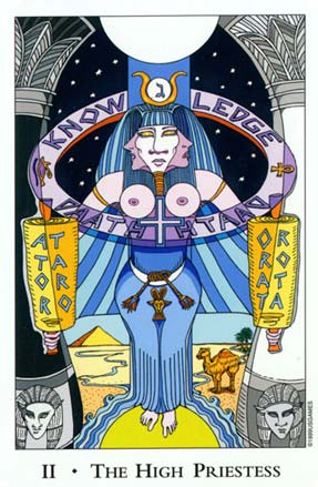 A Alta Sacerdotisa, II. The High Priestess in Tarot of The Sephiroth