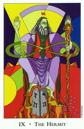 O Eremita, IV. The Hermit in Tarot of The Sephiroth