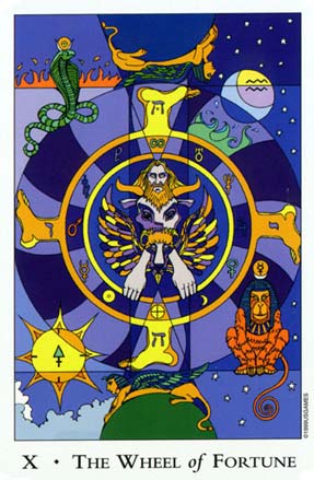 A Roda da Fortuna, X. The Wheel of Fortune in Tarot of The Sephiroth