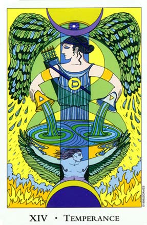 A Temperana, XIV. Temperance in Tarot of The Sephiroth