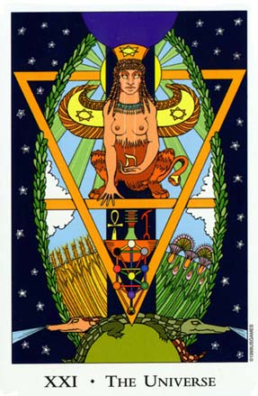 O Mundo, XXI. The Universe in Tarot of The Sephiroth