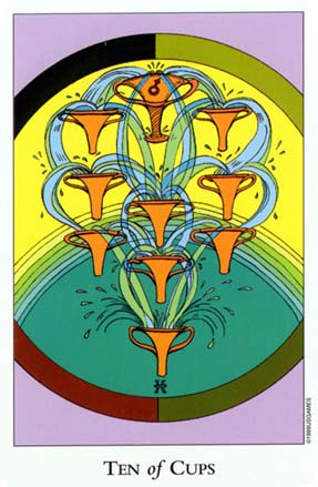 Dez de Copas no Tarot of The Sephiroth