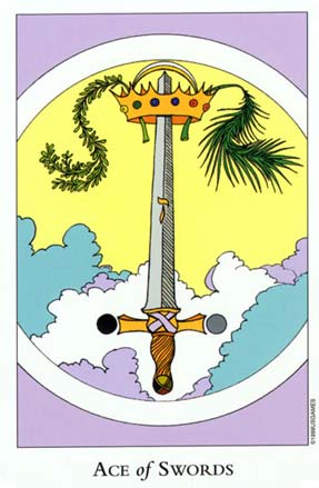 Ás de Espadas no Tarot of The Sephiroth