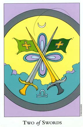 Dois de Espadas no Tarot of The Sephiroth