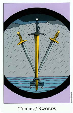 Três de Espadas no Tarot of The Sephiroth