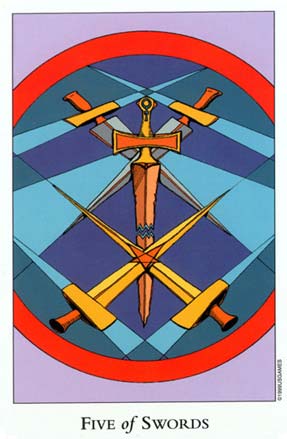 Cinco de Espadas no Tarot of The Sephiroth