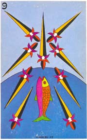 Nove de Espadas no Tarot de Domenico Balbi