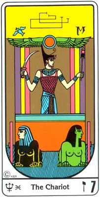 7. El Triunfo (O Carro) no Tarot Egipcio da Kier