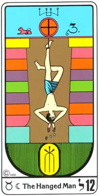 12. El Apostolado (O Pendurado) no Tarot Egipcio da Kier