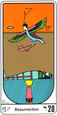 20. La Resurreccin (O Julgamento) no Tarot Egipcio da Kier