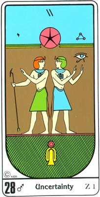 28. La Incertibumbre no Tarot Egipcio Kier