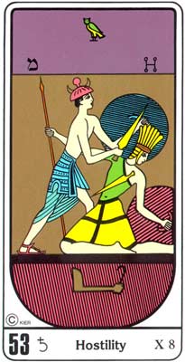 53. Resentimiento no Tarot Egipcio Kier