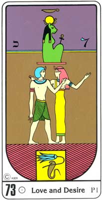 73. ElAmor y el Deseo no Tarot Egipcio Kier