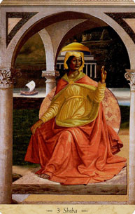 3. A Rainha de Sabá  no Tarô do Graal