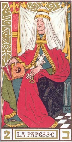 2. A Papisa - La Papesse no Tarot de Oswald Wirth