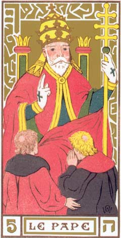 5. O Papa - Le Pape no Tarot de Oswald Wirth