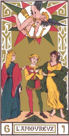 6. O Namorado - L'Amoureux no Tarot de Oswald Wirth