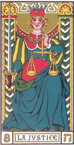 8. A Justiça - La Justice no Tarot de Oswald Wirth