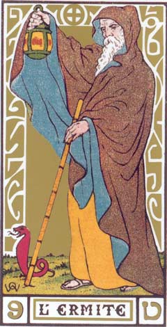 9. O Eremita - L'Ermite no Tarot de Oswald Wirth