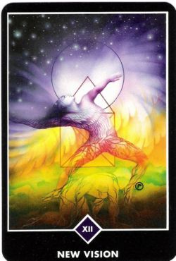 12. Nova vis�o (O Pendurado) no Osho Zen Tarot de Ma Deva Padma