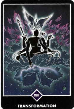 13, Transforma��o (A Morte) no Osho Zen Tarot de Ma Deva Padma