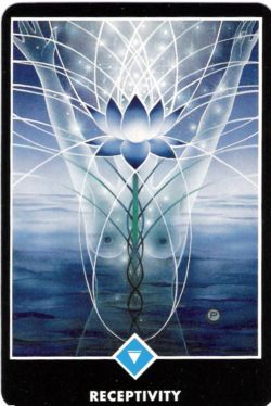 Receptividade (Rainha de Copas) no Osho Tarot de Ma Deva Padma