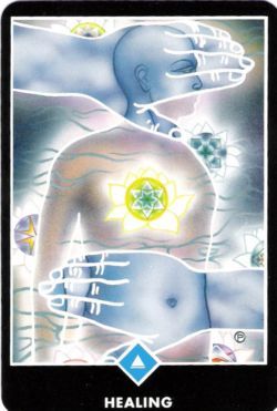 Cura (Rei de Copas) no Osho Tarot de Ma Deva Padma