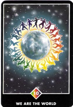 Somos o Mundo (Dez de Ouros) no Osho Tarot de Ma Deva Padma