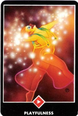 Diverso (Valete de Paus) no Osho Tarot de Ma Deva Padma