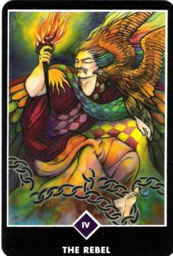 4. O Rebelde (O Imperador)  no Osho Zen Tarot de Ma Deva Padma