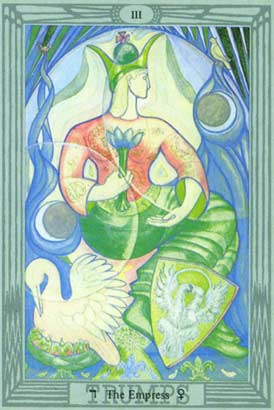 A Imperatriz  no Thoth Tarot de Crowley e Frieda Harris