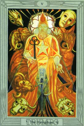 O Papa no Thoth Tarot de Crowley e Frieda Harris