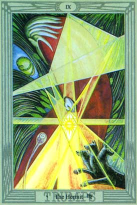 O Eremita no Thoth Tarot de Crowley e Frieda Harris